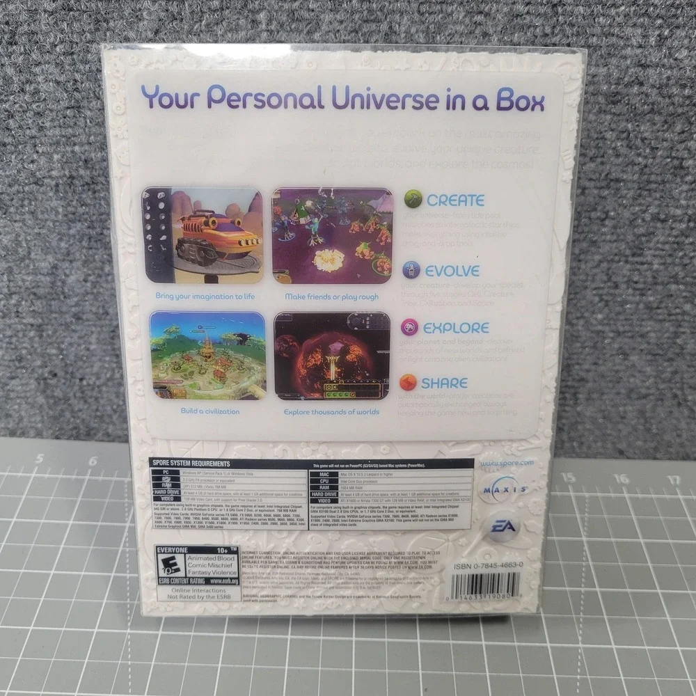 Spore‎ Galactic Edition PC Mac DVD-ROM Complete Box Set EA Maxis Nat Geo DVD